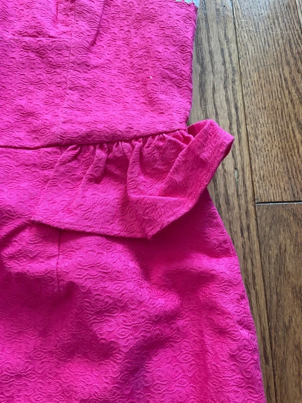 Lilly Pulitzer Pink Embroidered Strapless Dress Women’s Sz 4 - Picture 8 of 11